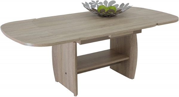 Couchtisch Michael III Dekor Eiche Sonoma | ausziehbar + höhenverstellbar
